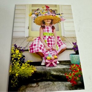 4 Avanti Greeting cards - girl in Easter dress & oversized hat
Holiday: Easter